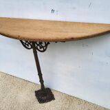 Cast iron foot console 1900 Art Nouveau