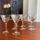 Service 8 glasses of crystal wine art deco