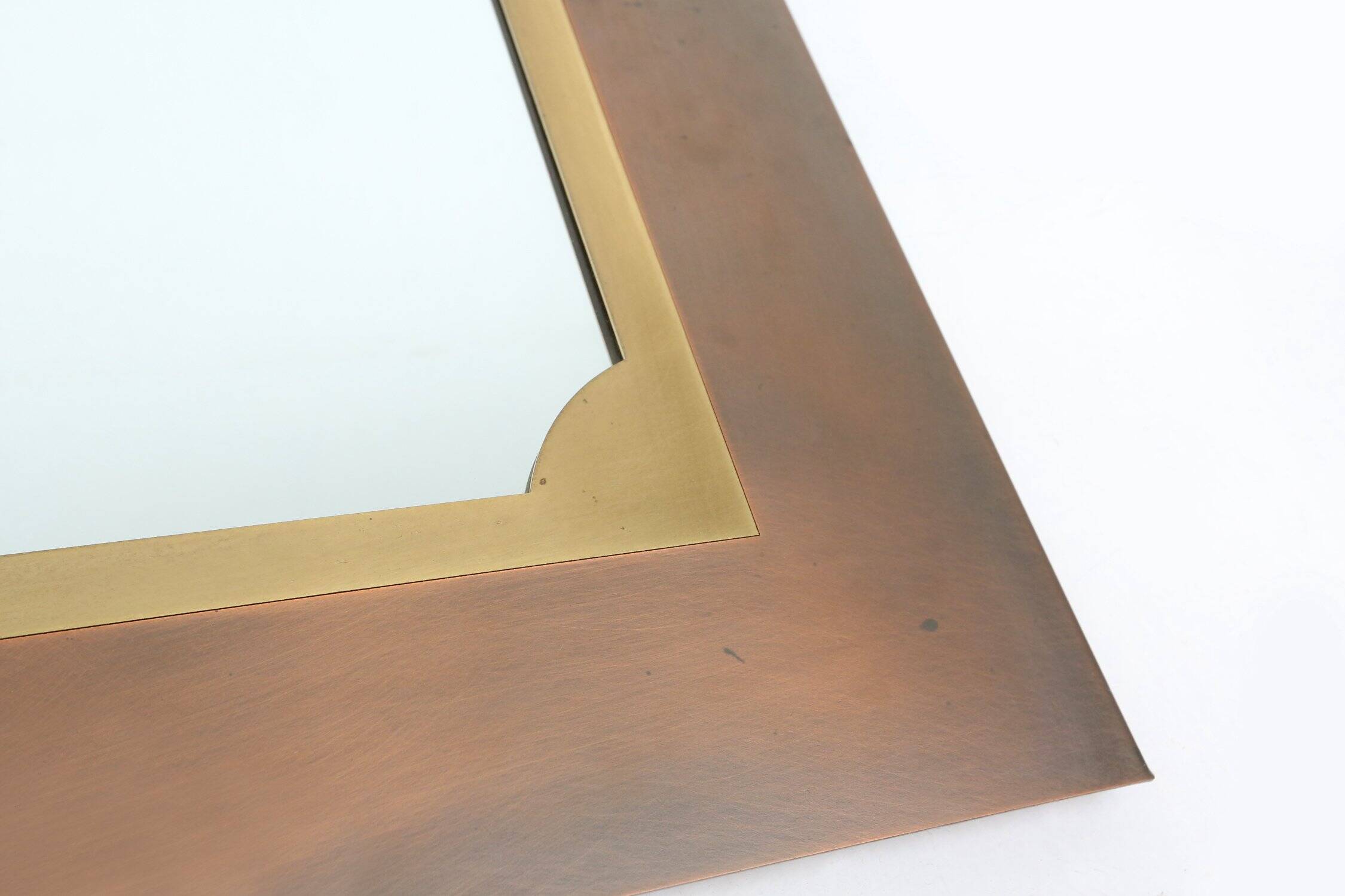 Miroir graphique de Belgo Chrome, Belgique, années 1980.