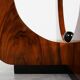 Table d'appoint, table basse ronde Art Déco en bois, France années 1920