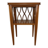 Table de chevet ou d'appoint à croisillons, bois, années 60