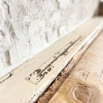 Old butcher block with original patina