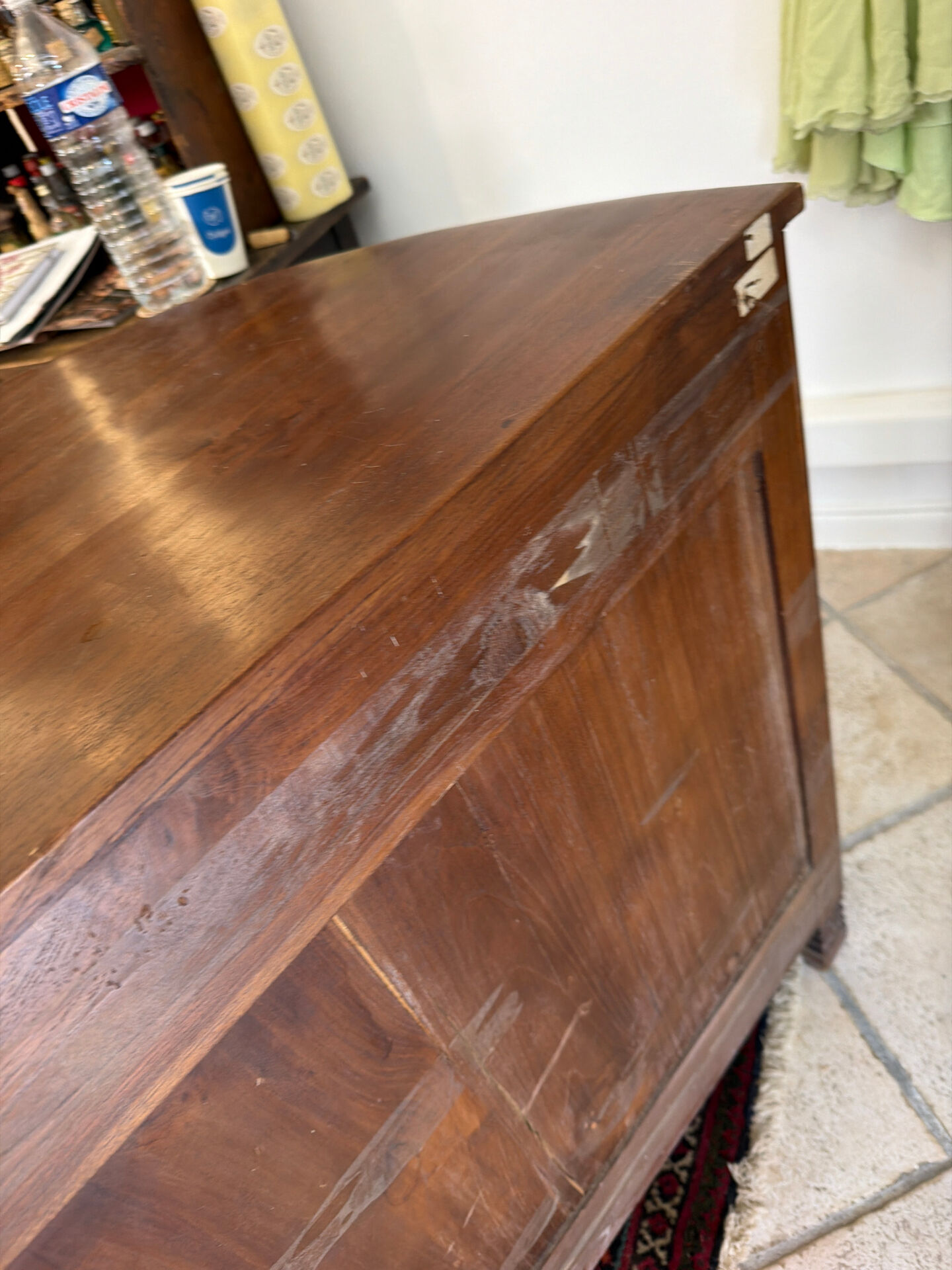 Art Deco work cabinet with 12 drawers in solid wood