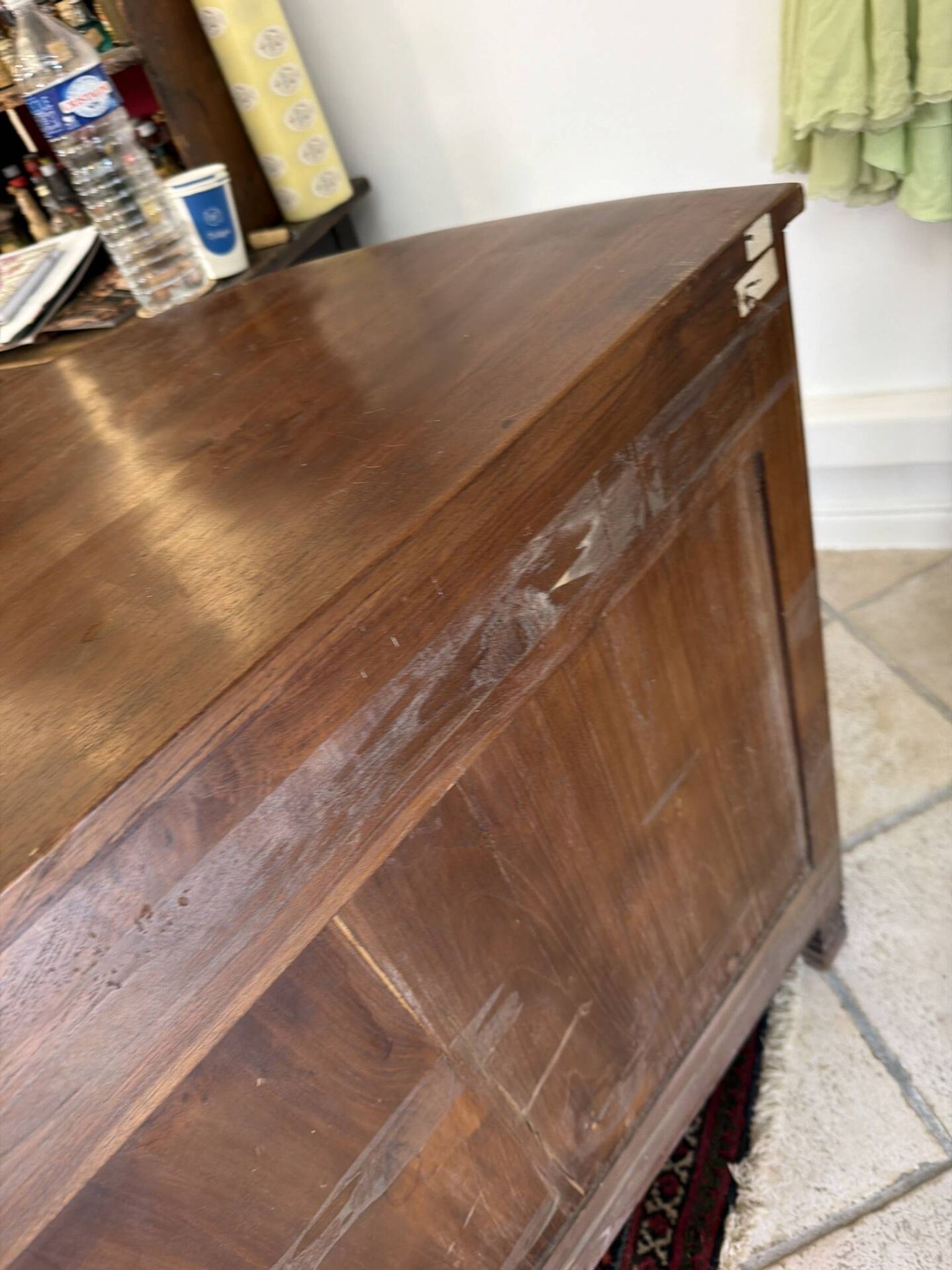 Art Deco work cabinet with 12 drawers in solid wood