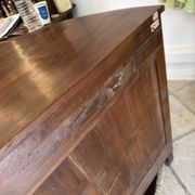 Art Deco work cabinet with 12 drawers in solid wood