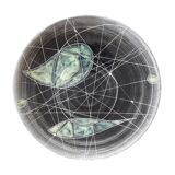 Vintage ceramic with geometric decor