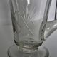 Crystal service from Fains, matching wine carafe and water jug.