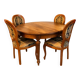 Antique solid wood table – rare model – Louis XVI style (circa 1920)