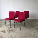 Set of 4 designer chairs model CM 145 by Pierre Paulin