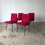 Set of 4 designer chairs model CM 145 by Pierre Paulin