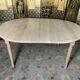 Louis XVI style dining table solid oak with 2 extensions