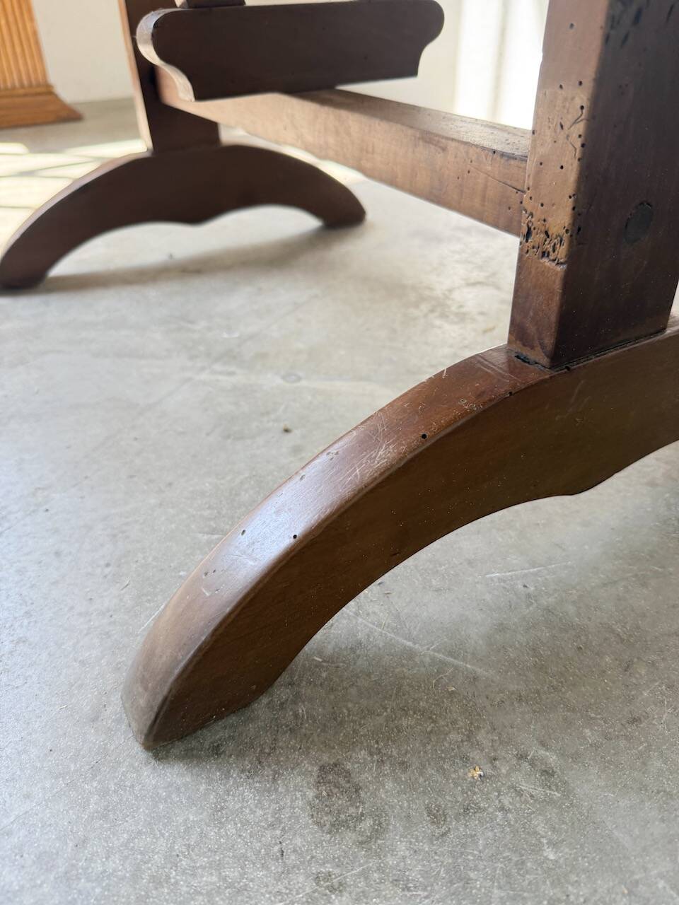 1950s oak winegrower's table