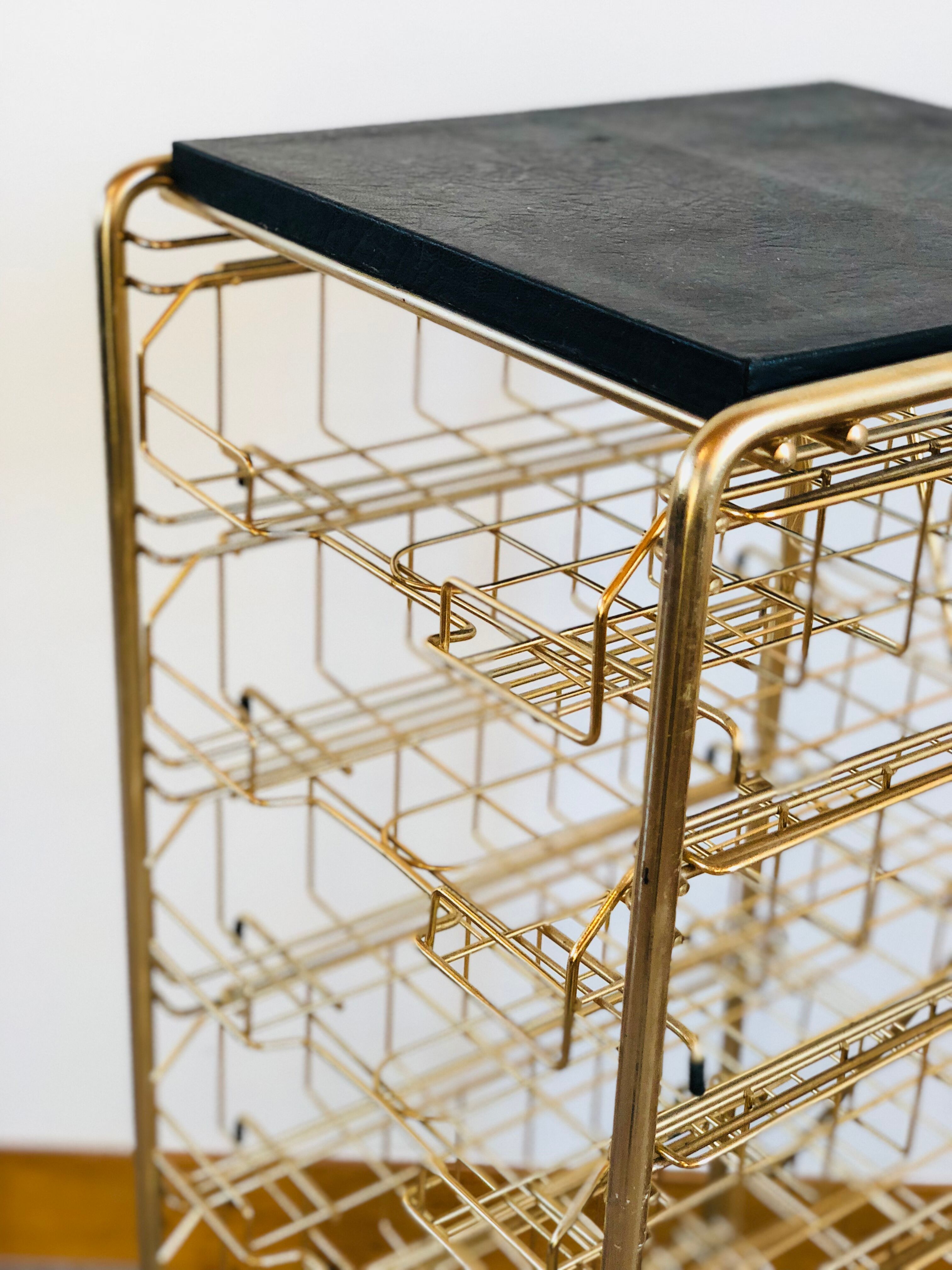 1950 Golden brass paper serving