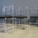 Lucite or plexi dining chairs, 1970s - set of 6