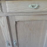 Vintage oak sideboard, 2 drawers, 2 doors, 1 shelf.