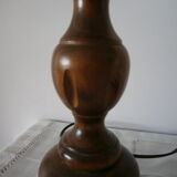 Turned wooden lamp foot