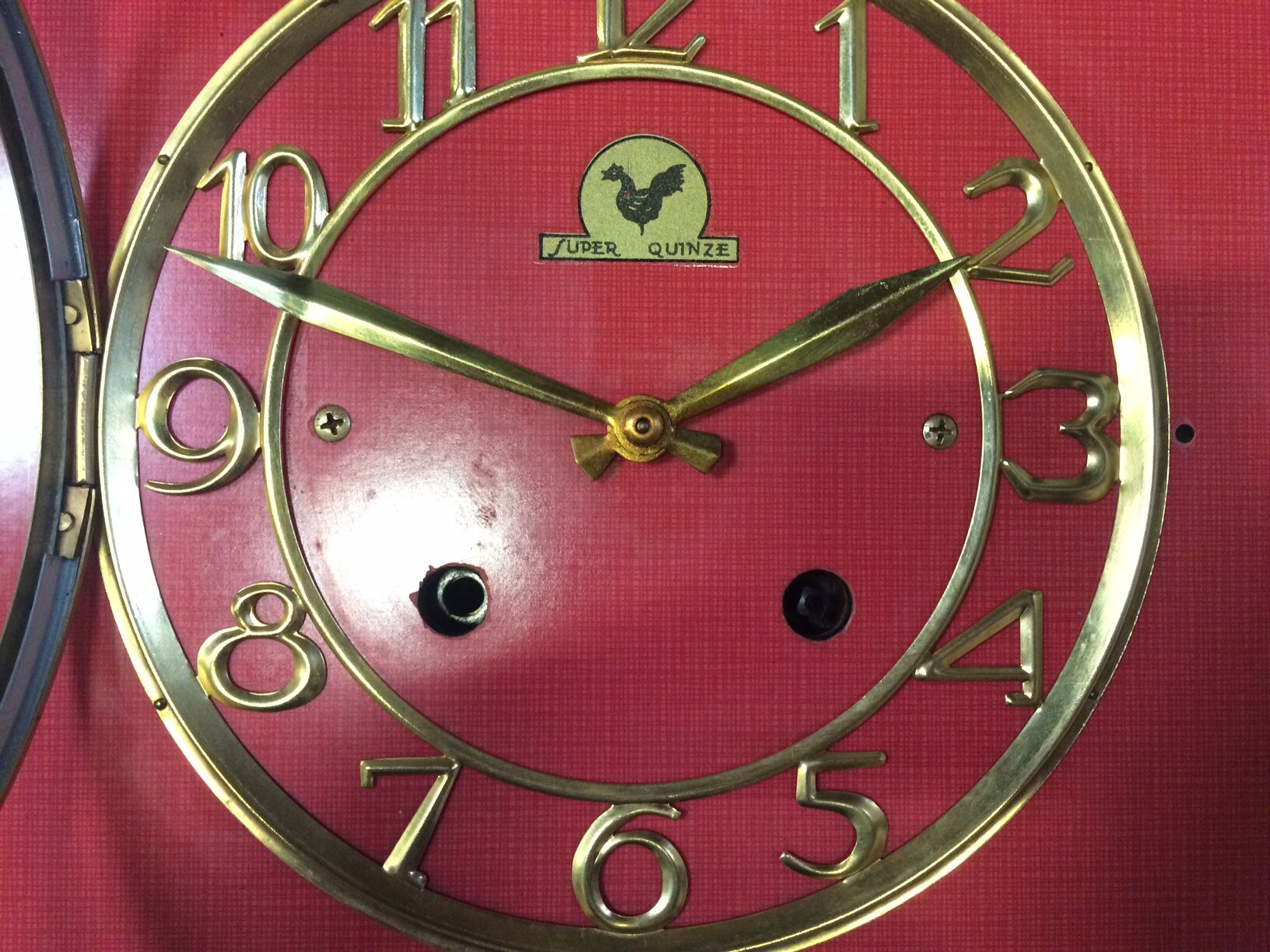 Wall clock in formica Super Fifteen 50