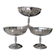 Set of 3 footed ice cream bowls