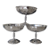 Set of 3 footed ice cream bowls
