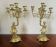 Pair of candelabra Candle holders Antique in gilded bronze style