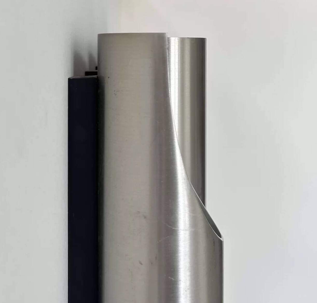 Applique vintage "Fuga XL", métal brossé, Raak Pays Bas 1970