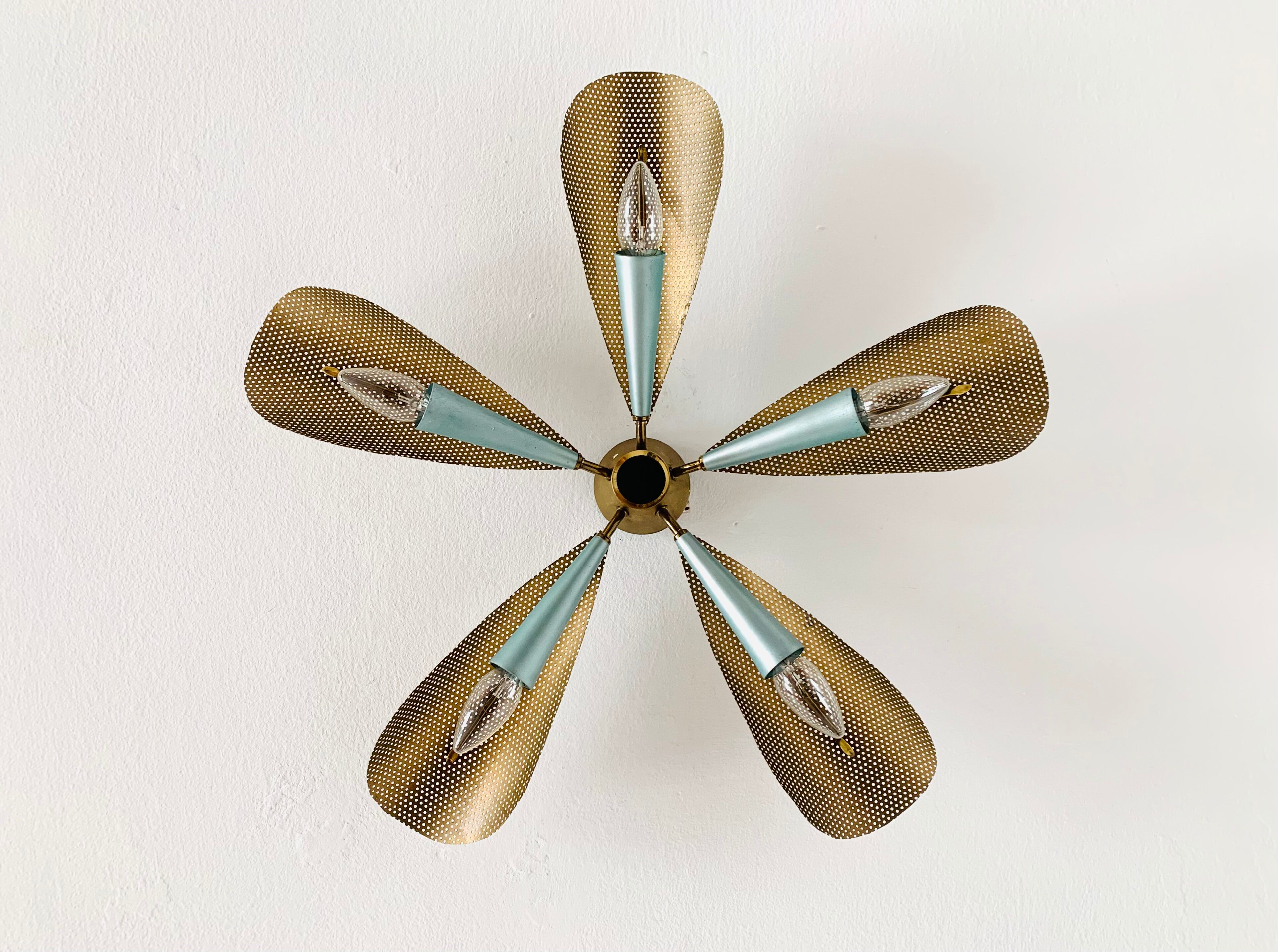 Golden Italian Flush lamp
