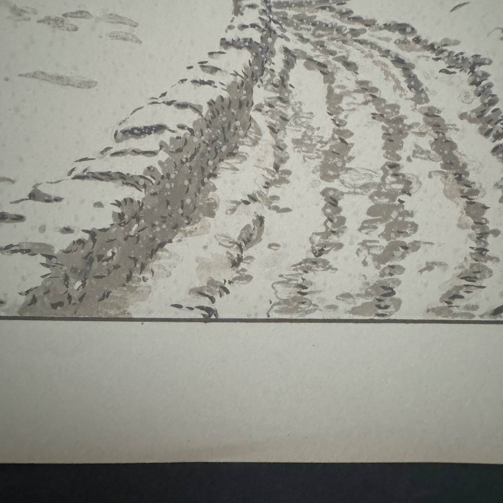 Lithograph by Henri Rivière The Fairyland of Hours - The Snow