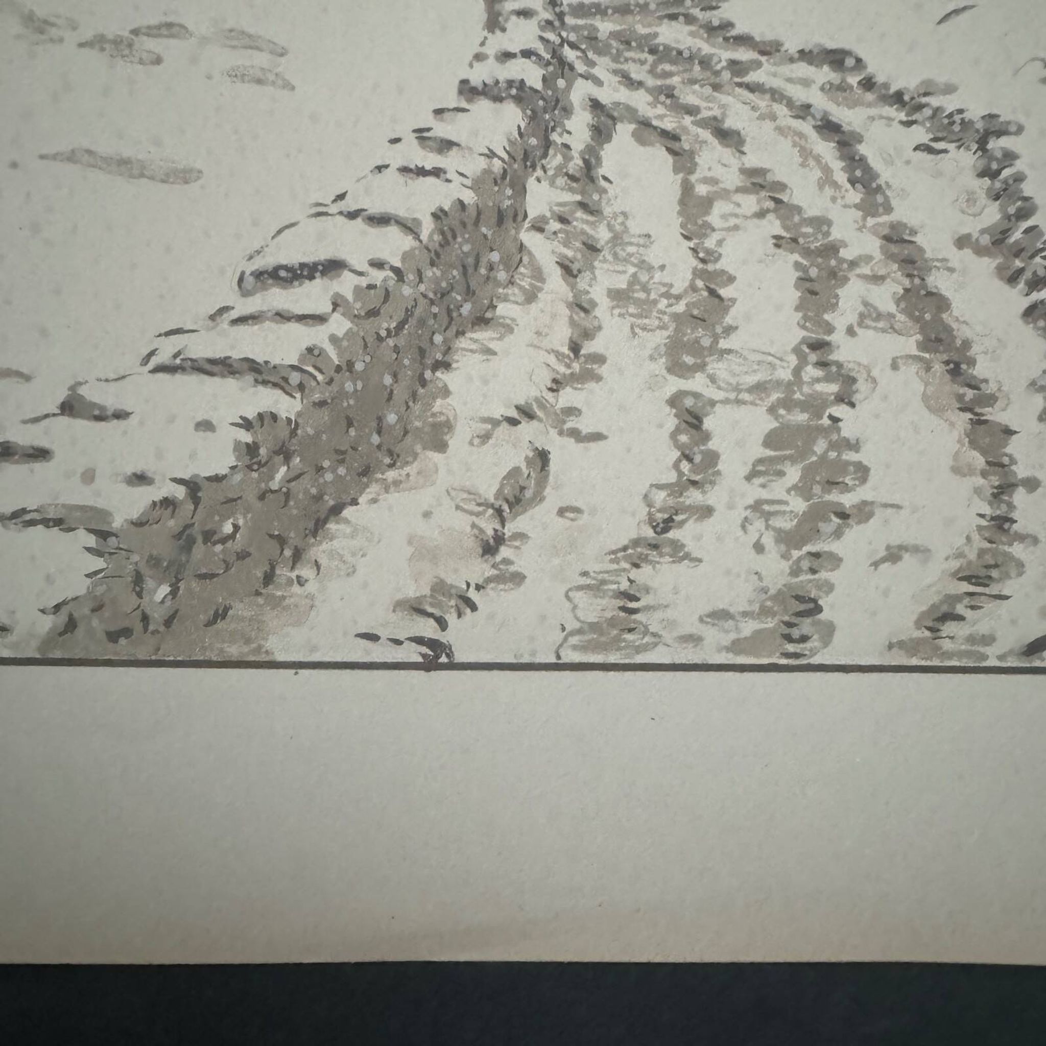 Lithograph by Henri Rivière The Fairyland of Hours - The Snow