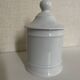Apothecary pot in white Limoges porcelain