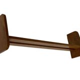 Vintage wooden wall shelve rack bookshelf in wood minimalist