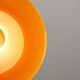 Mid-Century Italian Yellow Glass and Brass Pendant Lamp