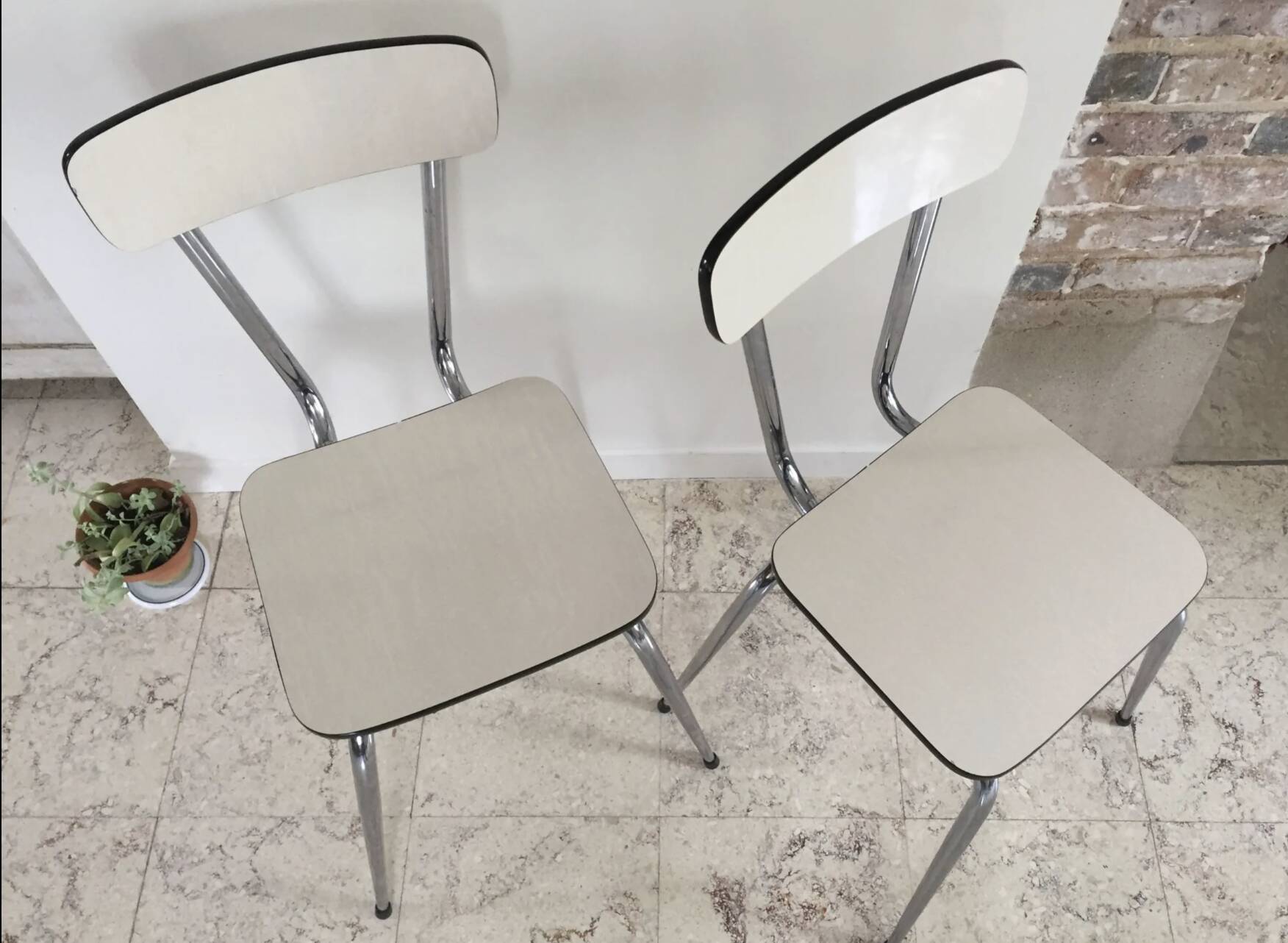 Pair of VINTAGE Formica CHAIRS