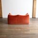 Le Bambole sofa in coral velvet By Mario Bellini For B&B Italia, 1970s