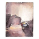 Oil on canvas signed Monique Humbert, abstract composition, wall painting, interior decoration.