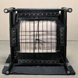 Arne Norell Sirocco Safari Lounge Chair in Black Leather and Stained Ash