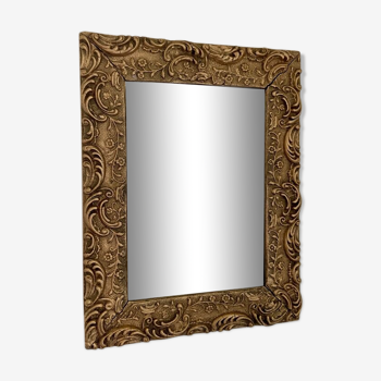 Golden mirror 21.5 x 27.5 cm