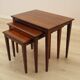 Set of three rosewood coffee tables, Danish design, 1960s, made in Denmark