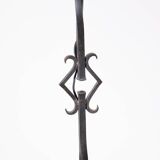 Lampadaire brutaliste en fer forgé