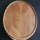 Wood and wicker tray: vintage
