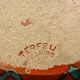 Enamelled ceramic dish, terfer, vallauris, vintage