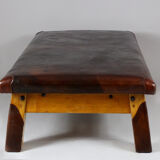 Leather gym table, 1930s