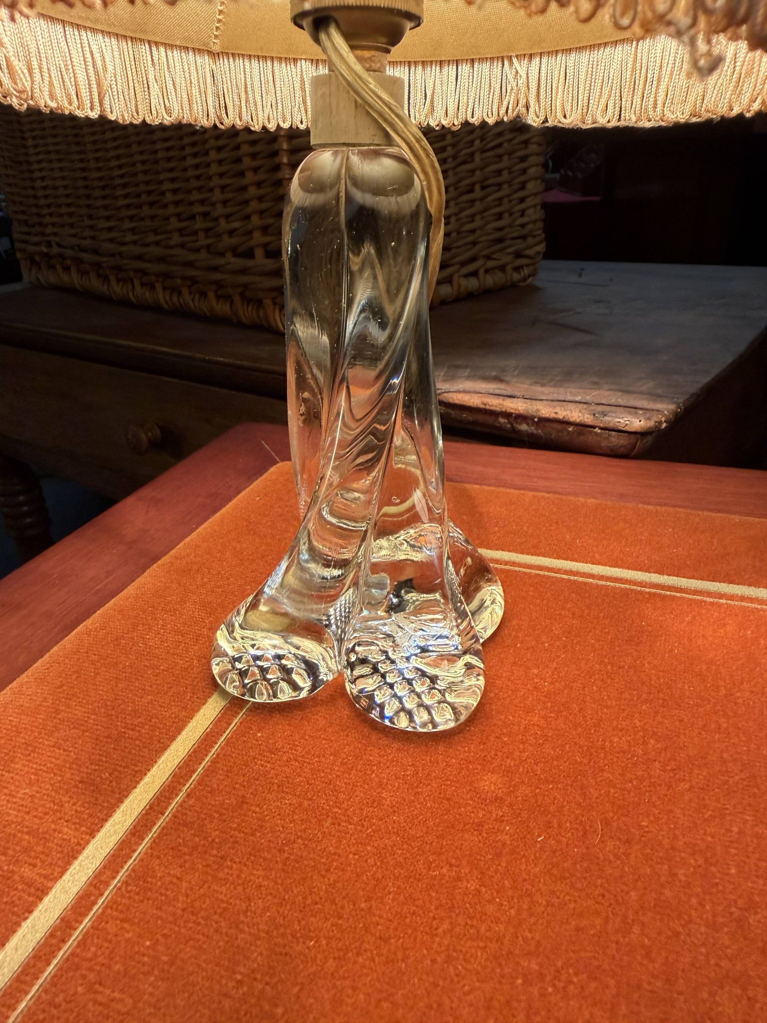 Lampe de chevet en cristal