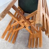 1930s star-inlaid side table