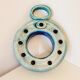 Pique flowers or pikes blue ceramic candles