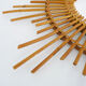 Vintage rattan sun mirror. Year 60