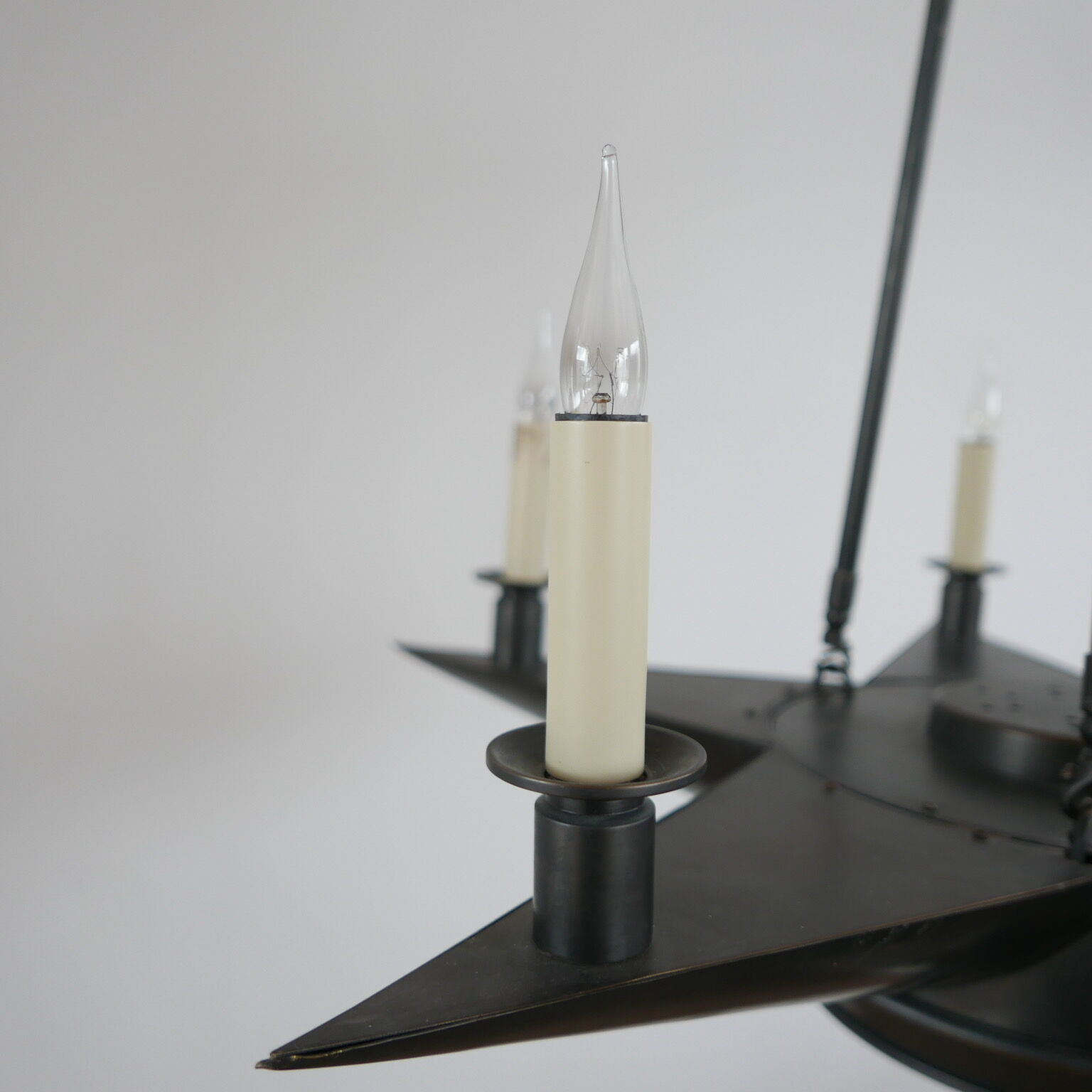 Star shaped mid-century italian chandelier