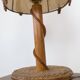 Rattan table lamp
