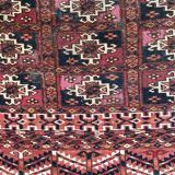 Tapis ancien Selle Tékké Boukhara fait main 64X107 CM