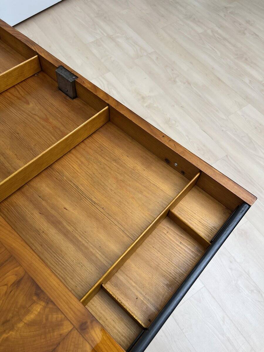 Biedermeier Commode in Cherry Veneer and Brass, Germany, 1820s