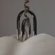 Rare vintage acryl and chrome pendant light by Gebrüder Cosack für Cri